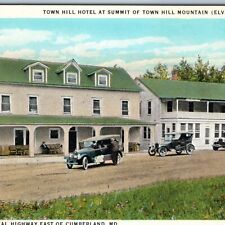 c1920s Cumberland MD Town Hill Hotel Summit Touring Cars Ford CT Teich Neff A201 picture