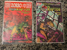 Jurassic Park Raptor #1-2 Polybag Sealed Complete Set 1993 Topps Comics Lot NM picture