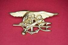 Authentic Vietnam War 1st Generation US Navy Seal Officer Trident Uniform Badge picture
