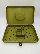 Vintage Wilson Wil-hold Plastic Sewing Box Thread Bobbin Organizer Green USA picture