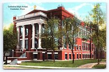 Postcard Cathedral High School Crookston Minnesota MN picture