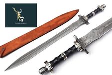  HANDMADE FORGED DAMASCUS BATTLE MEDIEVAL ANCIENT WORRIER ROMAN SWORD picture