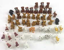 48 Mini Dog Figurines Plastic Puppy Figures Cake Topper Cupcake Miniature Play picture