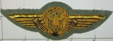 Germany Air Force 1st Class Pilots Badge Hand Embroidered Gold Bullion picture