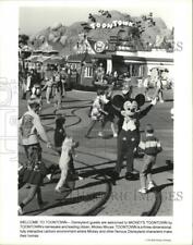 1993 Press Photo Disneyland's Toontown, 3 dimensional interactive cartoons picture