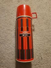 Vintage Thermos 1971 King-Seeley Red and Black Metal Insulated Bottle No. 2210 picture