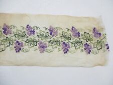 Antique Embroidered Band on Organdy 38