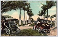 Postcard FL Miami Florida Musa Isle Farm Cars 1910s Cochrane's Book Store P8H picture
