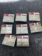 Set of 8 USSR Soviet Badges Pins Aviation Aircraft Aeroflot picture