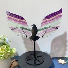 1PC Natural  Color  Fluorite  Eagle Wing Crystal healing Gift picture