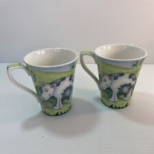 Set Of 2 Delightful Saint James Mugs  #1383 Cow Coffee Cups EUC Fine China picture