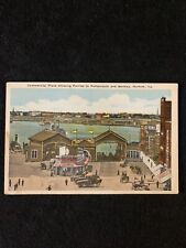 Norfolk VA Postcard Commercial Place Showing Portsmouth Ferry Horse Buggies picture