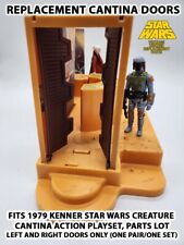 FITS 1979 KENNER VINTAGE STAR WARS CREATURE CANTINA PLAYSET - DOOR PAIR (L&R) picture