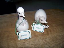 VTG 1984 DUCKLINGS SIGNED VINCENT GIANNETTO FARM POND PUDDLERS DUCKS LOT OF 2 picture