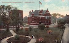 FL - 1910’s RARE Florida Government Building & Park in Tallahassee FLA - LEON picture