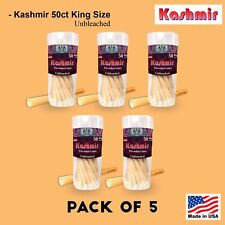 250 Pre Rolled Cones King Size Unbleached Rolling Paper Cones 5 Jars of 50 Count picture