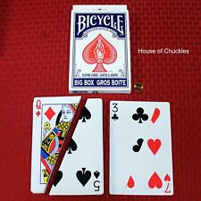 Comedy Split Deck, Jumbo Big Box Gros Boite Bicycle Blue Back - Magic Card Trick picture