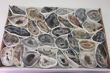 Small Oco Agate Geode Box Bulk Natural Crystal Druzy Halves Polished Face picture