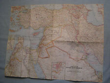 VINTAGE LANDS OF THE EASTERN MEDITERRANEAN  MAP National Geographic January 1959 picture