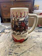 Budweiser Stein 1986 Collecters Series B Anheuser Busch Beer Mug Vintage Ceramic picture