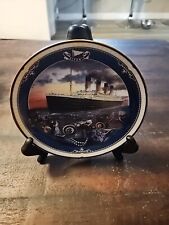 Bradford Titanic Queen Of The Ocean, Maiden Voyage Plate W/Stand  Lmtd Ed.1998 picture