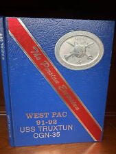 1991 1992 USS Truxtun CGN-35 The Persian Excursian West Pac Cruise Book picture
