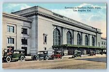 c1910's Entrance Southern Pacific Depot Building Los Angeles California Postcard picture