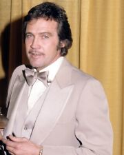 Lee Majors 8x10 Real Photo candid late 1970's in white tuxedo at event picture