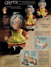 1971 PAPER AD 3 PG COLOR Mattel Gramma Rag Doll House Slumberchums Sleeping Bag picture