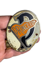 Antique PRINCETON [ University ] Bicycle Bike Head badge Headbadge Charm Medal picture