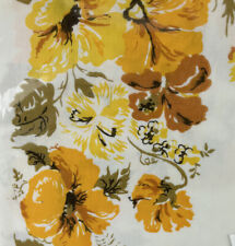 NOS Vintage Stevens Percale (2) PillowCases MCM floral 42 x 38 Cotton USA picture