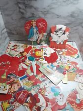 Large Lot of 43 Vintage Valentine’s Day Valentine's 1950s 1960s picture