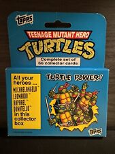 1990 TOPPS TMNT TEENAGE MUTANT  HERO TURTLES COMPLETE SET 66 CARDS BRAND NEW VG picture