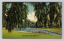 Passaic NJ-New Jersey, Third Ward Park, c1953 Antique Vintage Souvenir Postcard picture