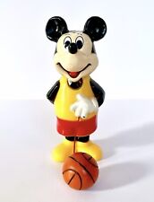 Vtg 1960’s Disney’s Mickey Mouse w/ B-Ball Wind-Up Clockwork Toy | Durham WORKS picture