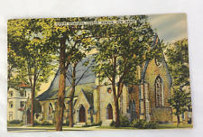 Vintage Postcard Linen CHRIST EPISCOPAL CHURCH NEWTON NEW JERSEY picture