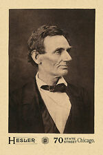 ABRAHAM LINCOLN 1860 Pre-Presidential Photo A++ Cabinet Card CDV picture