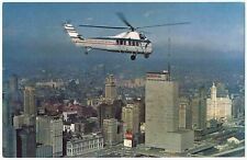 Sikorsky S-58C Helicopter Flying Over Downtown Chicago, Illinois picture