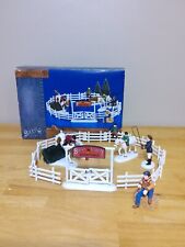 Department 56 Bucks County Stables (Set Of 9) #56.55112 With Box Horses Cowboys picture