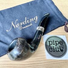 Eric Nording Classic Sterling Silver Smooth Black Briar Tobacco Pipe - NEW picture