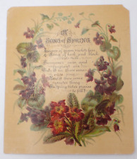 Vintage Victorian Greeting Card 