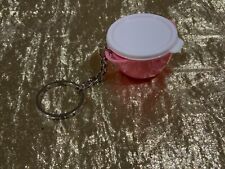 Tupperware New Beautiful Pink Color Keychain Thatsa Bowl Super Cute Key Chain picture
