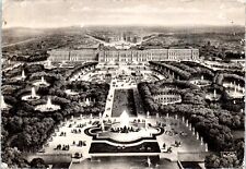 Aerial View of the Palace of Versailles, Versailles, France RPPC Postcard picture