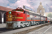 SANTA FE ALCO PAs, VERY LIMITED EDITION PRINT, RR ART BY ANDY ROMANO R20-473 picture