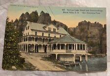 Vintage Postcard 1913 Black Hills SD-South Dakota, Sylvan Lake And Hotel M-28  picture