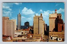 Dallas TX-Texas, Aerial Downtown Business Section, Antique, Vintage Postcard picture