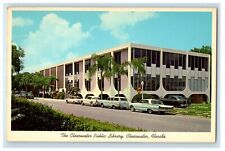 c1960's The Clearwater Public Library Cars Clearwater Florida FL Postcard picture