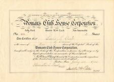 Woman's Club House Corporation - General Stocks picture