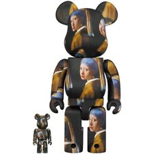 Medicom Bearbrick 400%+100% Johannes Vermeer Girl with a Pearl Earring Authentic picture