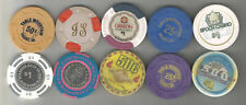 10 DIFFERENT CASINO CHIPS FROM CASINOS ALL OVER-VARIOUS DENOMINATIONS picture
